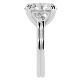 Round Three Stone Diamond Engagement Ring
