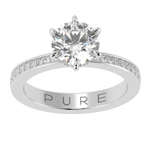 Six Prong Solitaire Ring