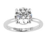 Solitaire Inspired Hidden Halo Round Brilliant