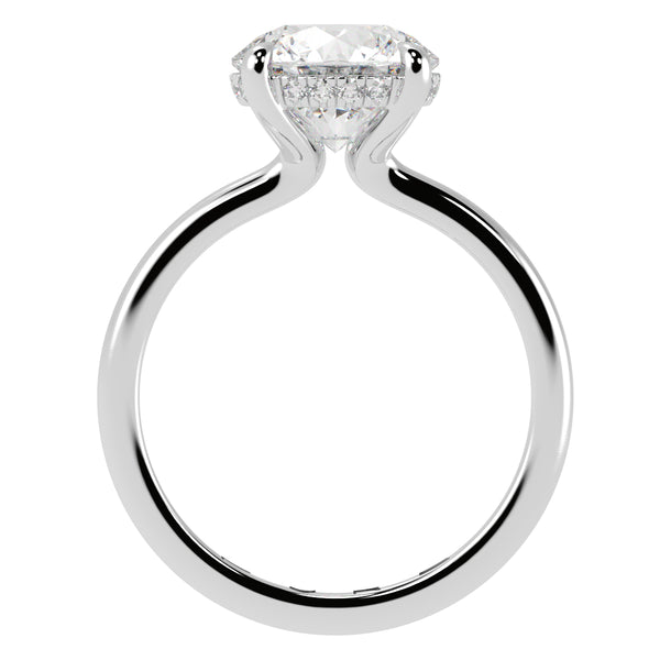 Solitaire Inspired Hidden Halo Round Brilliant