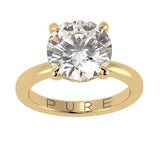 Solitaire Inspired Hidden Halo Round Brilliant Cut