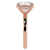 Solitaire Inspired Hidden Halo Round Brilliant Cut