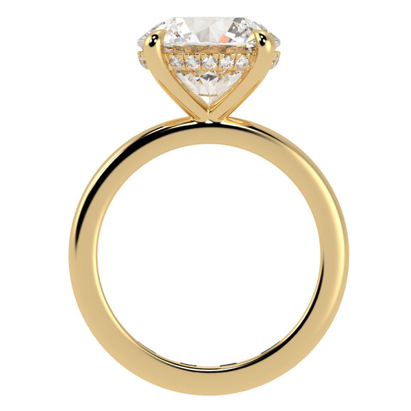 Classic Hidden Halo Round Brilliant Cut