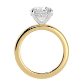 Two Tone Hidden Halo Round Brilliant Cut