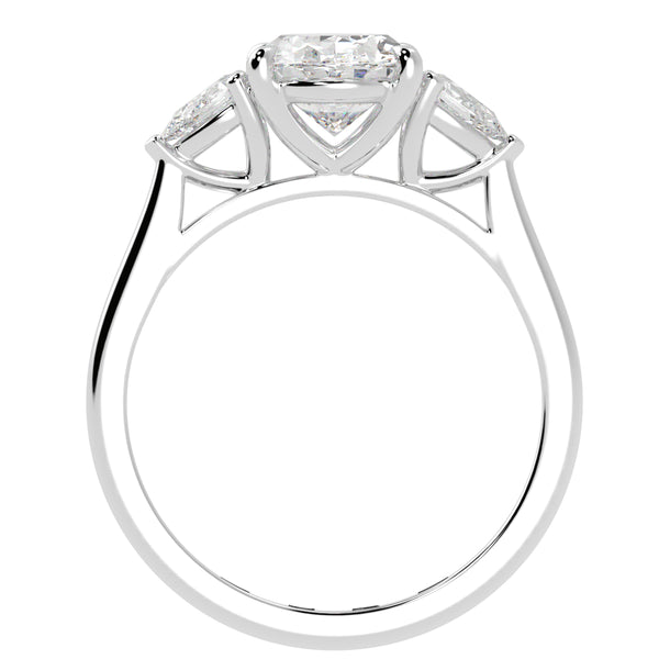 Oval Cut Diamond Three Stone Engagement Ring