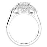 Oval Cut Diamond Three Stone Engagement Ring