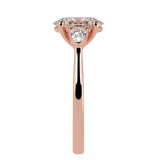 Oval Cut Diamond Three Stone Engagement Ring
