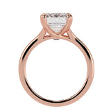Emerald Cut Diamond Solitaire Engagement Ring