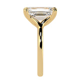 Emerald Cut Diamond Solitaire Engagement Ring