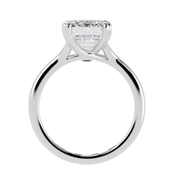 Emerald Cut Diamond Solitaire Engagement Ring