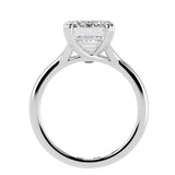 Emerald Cut Diamond Solitaire Engagement Ring
