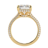 Hidden Halo Radiant Cut Diamond Engagement Ring