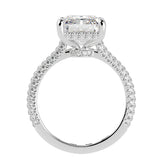 Hidden Halo Radiant Cut Diamond Engagement Ring