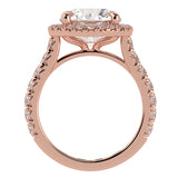 Timeless Round Brilliant Cut Diamond Halo