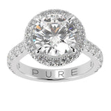 Timeless Round Brilliant Cut Diamond Halo