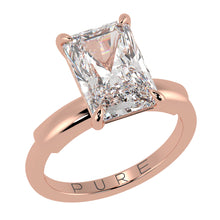 Radiant Cut Diamond Solitaire Engagement Ring