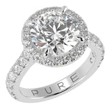 Timeless Round Brilliant Cut Diamond Halo