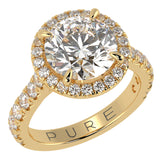 Timeless Round Brilliant Cut Diamond Halo