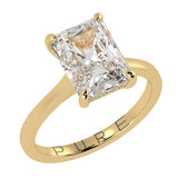 Radiant cut Diamond Hidden Halo