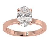 Oval cut Diamond Solitaire Ring