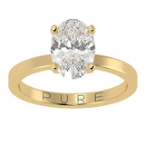 Oval cut Diamond Solitaire Ring