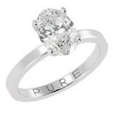Oval cut Diamond Solitaire Ring
