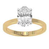 Oval cut Diamond Solitaire Ring