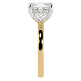 Solitaire Inspired Hidden Halo Cushion Brilliant Cut