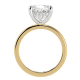 Solitaire Inspired Hidden Halo Cushion Brilliant Cut