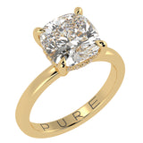 Solitaire Inspired Hidden Halo Cushion Brilliant Cut