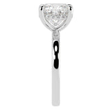 Solitaire Inspired Hidden Halo Cushion Brilliant Cut