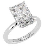 Radiant Cut Diamond Cut With Underside Diamonds