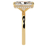 Radiant Cut Diamond Cut With Underside Diamonds