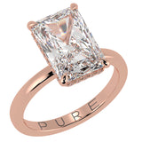 Radiant Cut Diamond Cut With Underside Diamonds