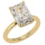 Radiant Cut Diamond Cut With Underside Diamonds