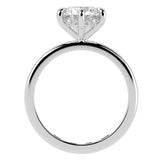 The 6-prong Hidden Halo Solitaire Ring