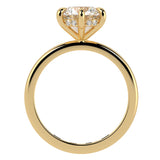 The 6-prong Hidden Halo Solitaire Ring