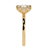 The 6-prong Hidden Halo Solitaire Ring