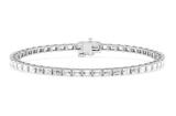 Emerald Cut Lab Grown Diamond Tennis Bracelet 10.00 ct