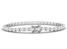 Emerald Cut Lab Grown Diamond Tennis Bracelet 5.00 ct