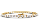 Emerald Cut Lab Grown Diamond Tennis Bracelet 10.00 ct