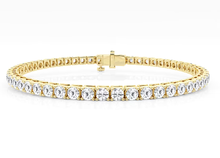 Tennis Bracelet Round Brilliant Cut Diamonds 7.00 CTW