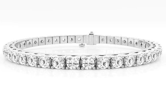 Tennis Bracelet Round Brilliant Cut Diamonds CTW