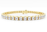 Tennis Bracelet Round Brilliant Cut Diamonds 9.00 CTW