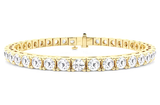 Tennis Bracelet Round Brilliant Cut Diamonds 10.50 CTW