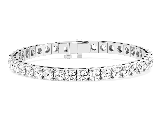 Round cut diamond tennis bracelet discount