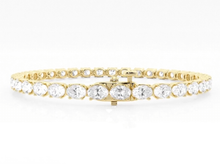 Oval Cut Lab Grown Diamond Tennis Bracelet (5.00 ct tw)