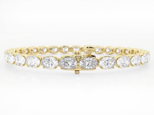 Oval Cut Lab Grown Diamond Tennis Bracelet (10.00 ct tw)