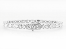 Oval Cut Lab Grown Diamond Tennis Bracelet (10.00 ct tw)