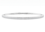 Round cut Lab Grown Diamond Flexible Bangle 6.00 ct